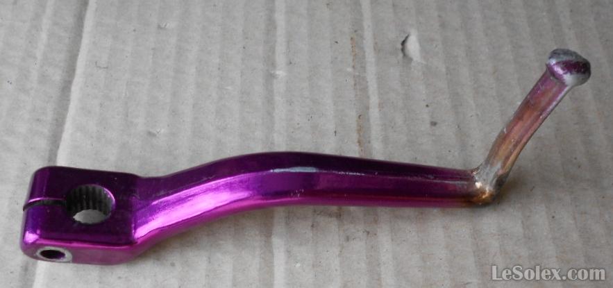 Pédale sélecteur vitesse aluminium violet anodisé -  - Pièces  detachées pour VéloSolex, Peugeot, Motobécane