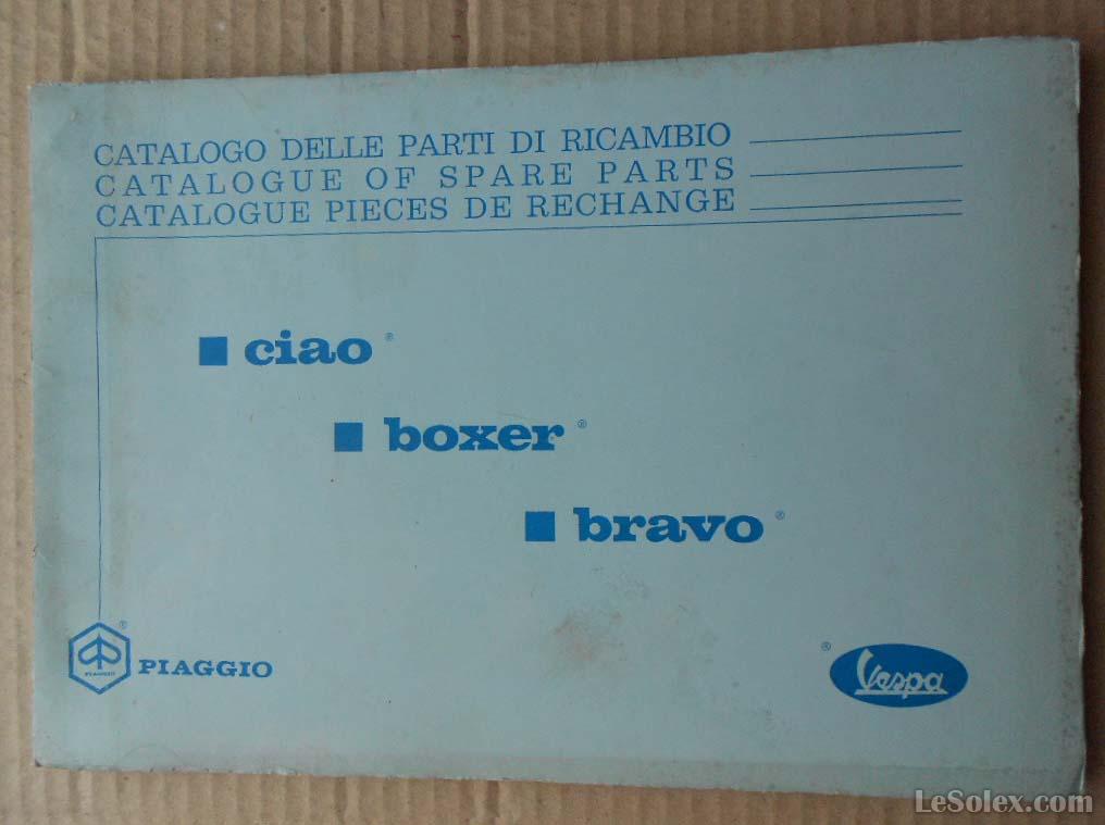 catalogue pieces de rechange ciao boxer bravo piaggio