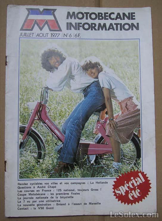 Magazine motobecane information juillet aout 1977
