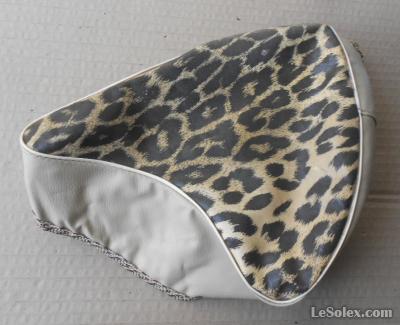 couvre selle velo leopard