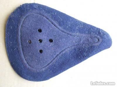 couvre selle velo ancien neuf bleu