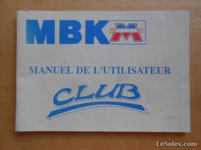 Notice livret manuel du proprietaire 51 club